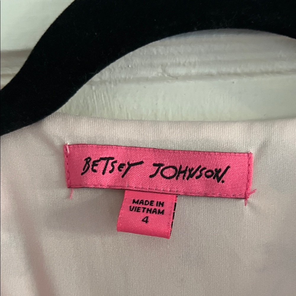 Betsey Johnson Pink Floral Ruffle Mini Dress - Picture 2 of 12